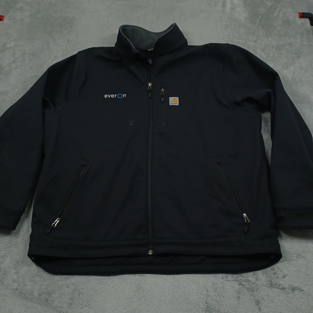 Carhartt Jacket Mens 3XL Black Rain Defender Workwear Relaxed Fit Heavyweight - Picture 1 of 11